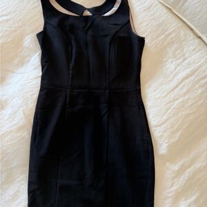 RW&CO. Black Sleeveless Mini Sheath Dress